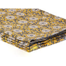 Taj Hotel 50" x 70" Kantha Cotton Abstract Throw Blanket with Embroidery