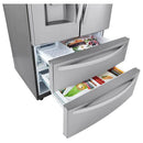 LG 36 inch 28 cu. ft. Smart 4-Door French Door Fridge with Water & Ice LRMXS2806S - Scratch & Dent