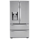LG 36 inch 28 cu. ft. Smart 4-Door French Door Fridge with Water & Ice LRMXS2806S - Scratch & Dent