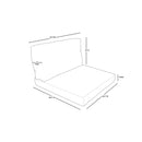 Latitude Run® Larren Outdoor 4'' Cushion Cover (Set of 2) in Navy C000878018 - Like New