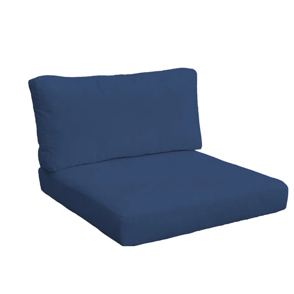 Latitude Run® Larren Outdoor 4'' Cushion Cover (Set of 2) in Navy C000878018 - Refurbished