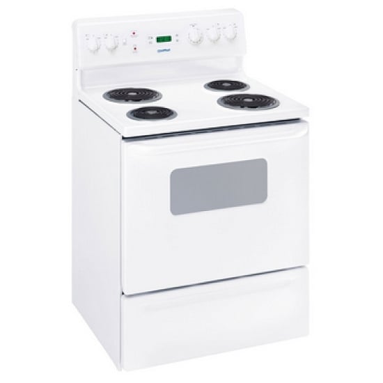 Moffat 30-inch Freestanding Electric Range with SensiTemp Coil Elements MCBS525DNWW - Floor Model