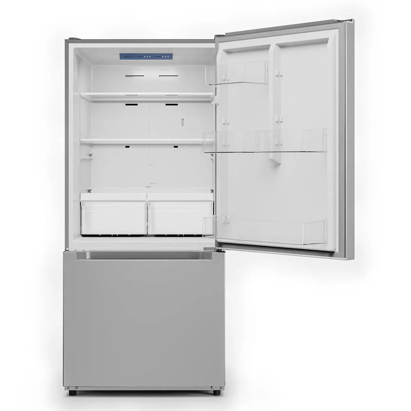 Midea 30 inch 19 cu Bottom Mount Fridge MRB19B7AST - Scratch and Dent