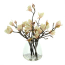 Freeport Park® Magnolia Floral Arrangement in Glass Vase C005808715 - Like New