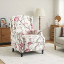 Alcott Hill Beige Floral Standard Push Back Recliner