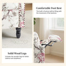 Alcott Hill Beige Floral Standard Push Back Recliner