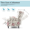 Alcott Hill Beige Floral Standard Push Back Recliner