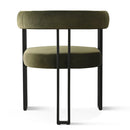 Mia Green Velvet Upholstered Armchair (set of 2)