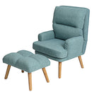 George Oliver Modern Accent Chair with Ottoman Set