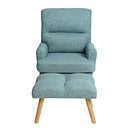 George Oliver Modern Accent Chair with Ottoman Set