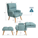 George Oliver Modern Accent Chair with Ottoman Set