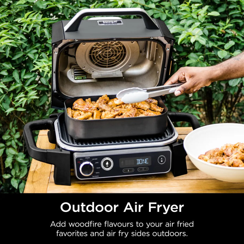 Ninja Woodfire™ Outdoor Grill & Smoker with Premium Grill Cover OG701LWC - Refurbished