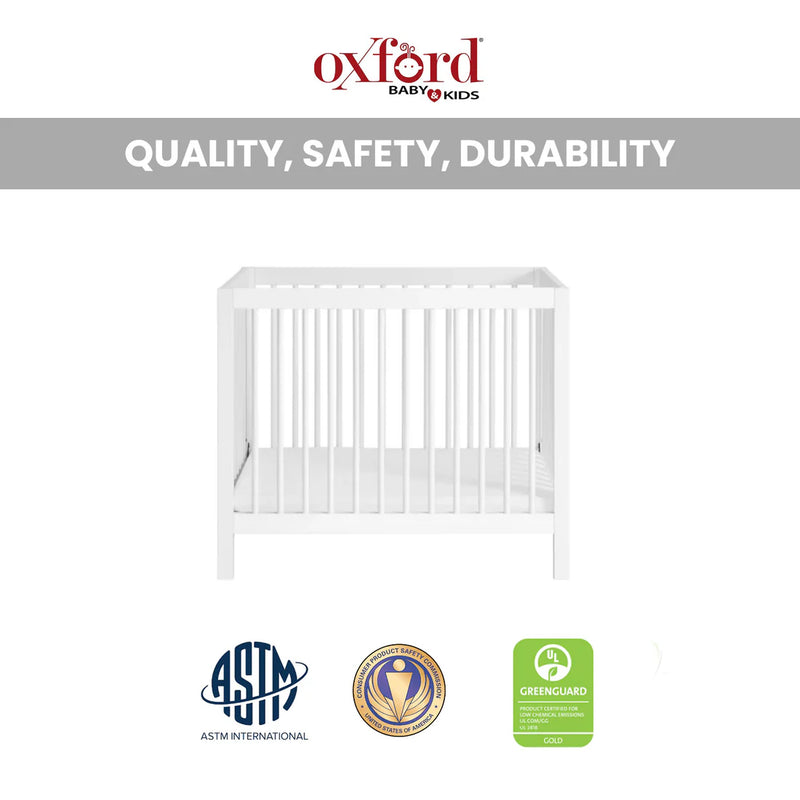 Oxford Baby and Kids Essential Mini Convertible Crib 12410420 - Refurbished