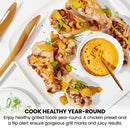 AccuGrill Smokeless Indoor Grill with Thermometer Probe RJ23-SG-PL-CA - Refurbished