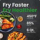 Chefman 6 Quart TurboFry Touch Dual-Window Air Fryer RJ38-SQPF-3TDB-2W - Refurbished