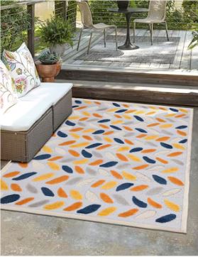 Unique Loom 7' x 10' Aruba Indoor/Outdoor Area Rug 3170951 - Like New