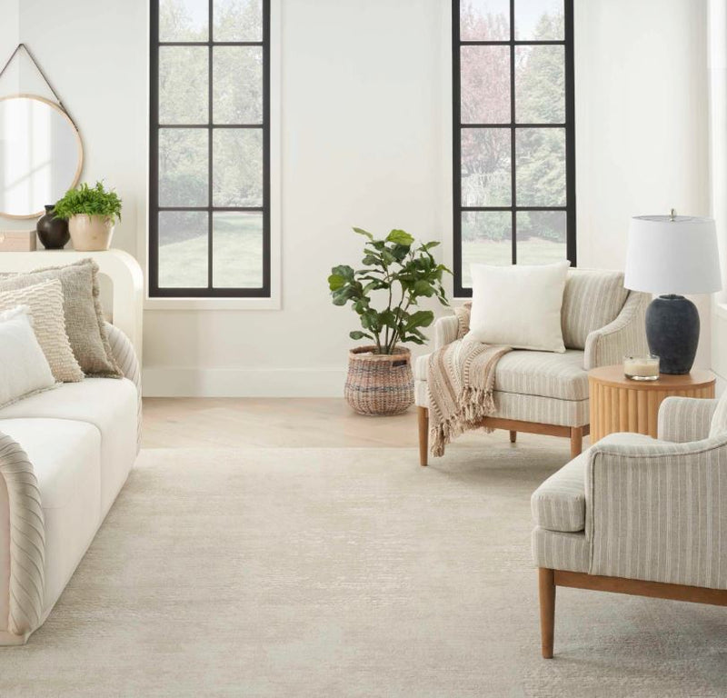 Nourison 5'3 x 7'3 Serenity Home Contemporary Area Rug SRH06 - Like New