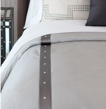 Eastern Accents Hendrix Edris Fog Queen Duvet Cover DVQ-395 - Like New