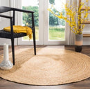 Safavieh 7' Round Flat Weave Natural Fiber Indoor Rug NF801N-7R - Like New