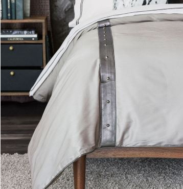 Eastern Accents Hendrix Edris Fog Queen Duvet Cover DVQ-395 - Like New