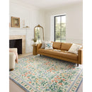 Tapis Rifle Paper Co. x Loloi Eden Mughal Garden crème 152 x 229 cm (5' x 7'6") avec CloudPile RPCL1056 - Comme neuf