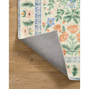 Tapis Rifle Paper Co. x Loloi Eden Mughal Garden crème 152 x 229 cm (5' x 7'6") avec CloudPile RPCL1056 - Comme neuf