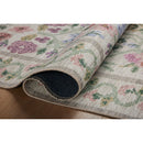 Tapis Rifle Paper Co. x Loloi Rosa 229 x 290 cm, couleur ivoire, référence RPCL1230 - Comme neuf