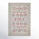 Tapis Rifle Paper Co. x Loloi Rosa 229 x 290 cm, couleur ivoire, référence RPCL1230 - Comme neuf