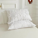 Nayoroom Rustic French Style Flower Pinch King Duvet Cover Set C110688140 - Like New