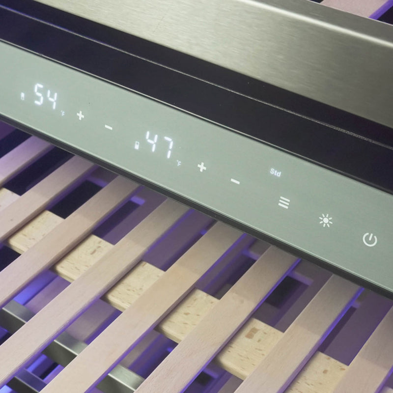 Silhouette 129 Bottle Dual Temperature Zone Built-In Wine Cellar SPRWC140D1SS - Scratch and Dent