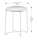 Mainstays Steel Outdoor Tray Top Side Table