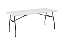 Mainstays White 6 Foot Fold-in-Half Plastic Table