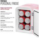 Chefman Portable 4L Mini Fridge w/ Heating and Cooling