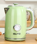 BLITZ Electric 1.7 L Retro Green Kettle