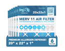 MOAJ 20x22x1 MERV 11 Air Filters (6-Pack)