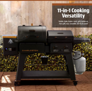 Pit Boss Charleston 1020 Sq in Pellet Grill/Gas Griddle Combo – Onyx Series