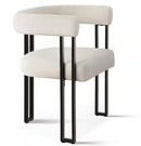 Mia Beige Velvet Upholstered Armchair (set of 2)