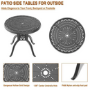 Willit 31.5 in Cast Aluminum Patio Dining Round Table