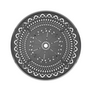 Willit 31.5 in Cast Aluminum Patio Dining Round Table