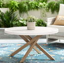 Better Homes & Gardens Paige Steel Outdoor Chat Table, White