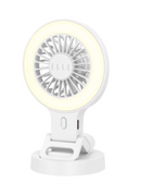 Elle Home Cool Breeze Series Portable Mini Rechargeable Fan with Selfie Light