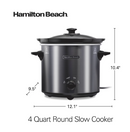 Hamilton Beach 4 Quart Round Slow Cooker - Refurbished