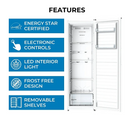 Kenmore 24" 11 cu Convertible Upright Freezer/Refrigerator - New