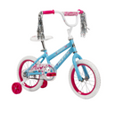 Huffy 14" Sea Star Kids' Bike with Training Wheels & Tassels
