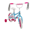 Huffy 14" Sea Star Kids' Bike with Training Wheels & Tassels