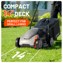 Litheli 20V Cordless Electric 14" Brushless Motor Lawn Mower