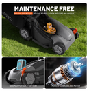 Litheli 20V Cordless Electric 14" Brushless Motor Lawn Mower