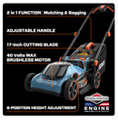 SENIX 17" Electric Cordless Lawn Mower - Pre-Owned
