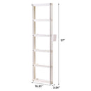 Ebern Designs Slim 6-Tier Plastic Storage Cart with Wheels