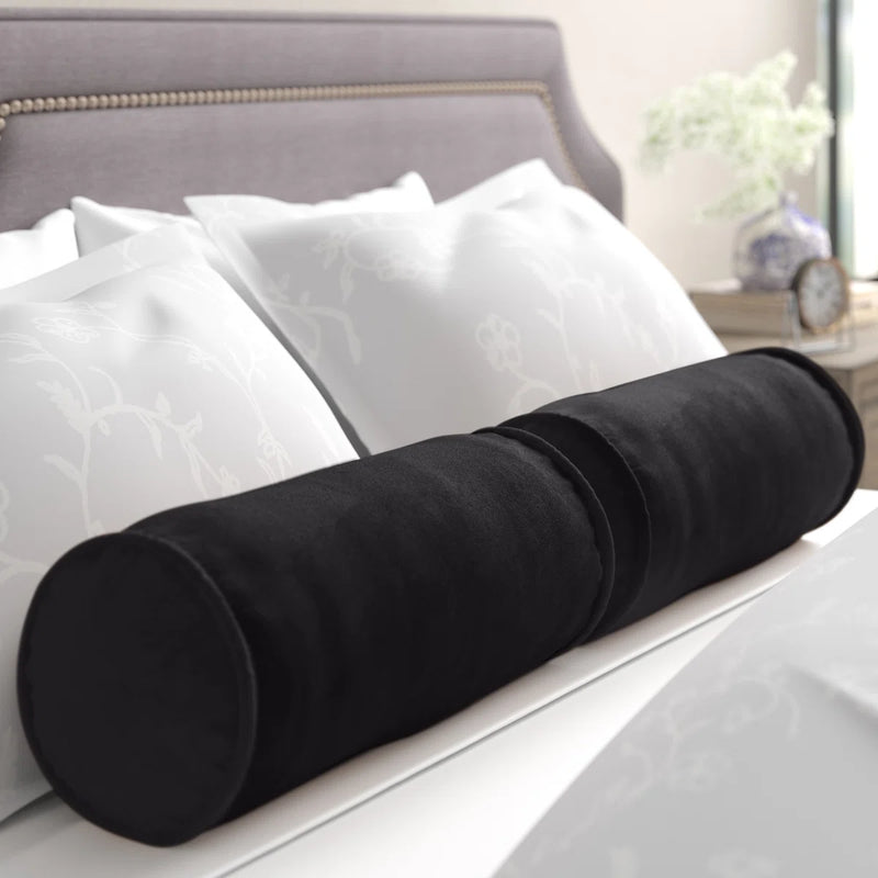 Blazing Needles Microsuede Bolster Throw Pillow (Set of 2) THPS4478 - Like New